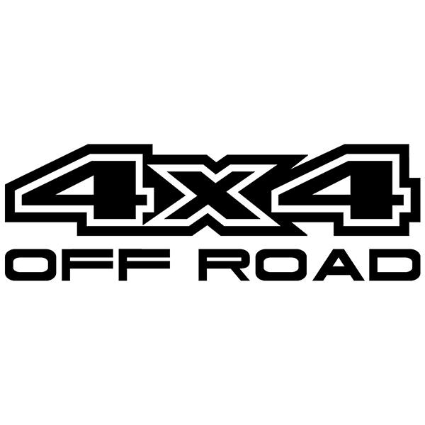 Car & Motorbike Stickers: 4x4 Off Road with Racing Typography