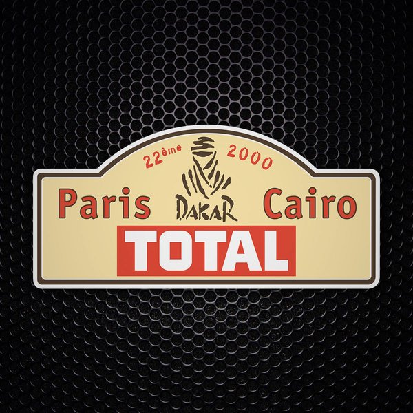 Car & Motorbike Stickers: Paris Dakar 2000