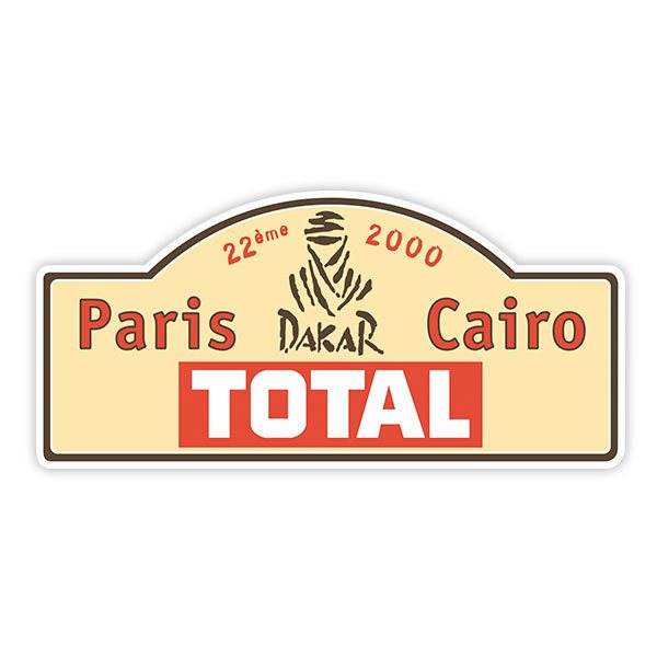 Car & Motorbike Stickers: Paris Dakar 2000