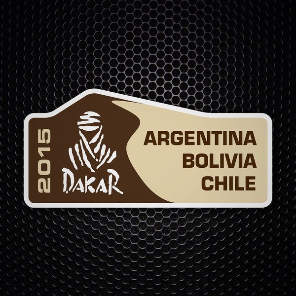 Car & Motorbike Stickers: Dakar 2015 Argentina Bolivia Chile