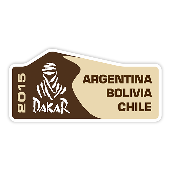 Car & Motorbike Stickers: Dakar 2015 Argentina Bolivia Chile
