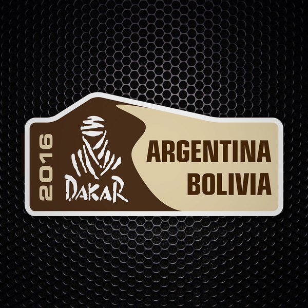Car & Motorbike Stickers: Dakar 2016 Argentina Bolivia