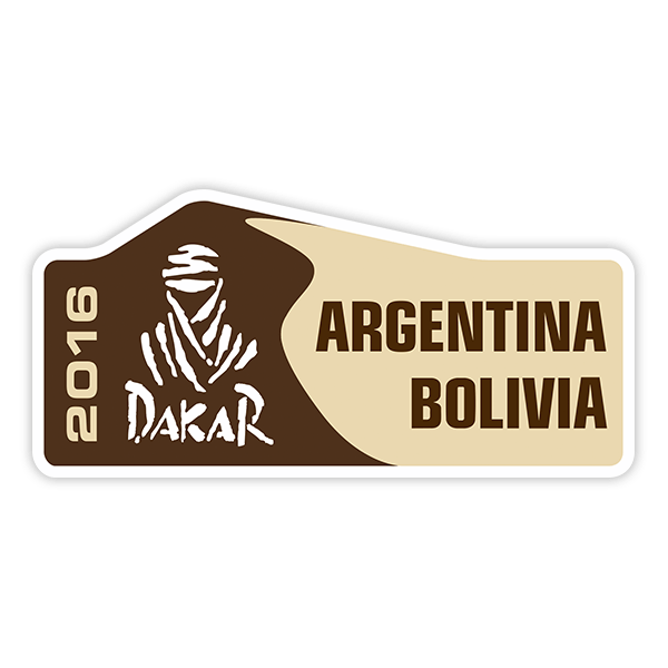 Car & Motorbike Stickers: Dakar 2016 Argentina Bolivia