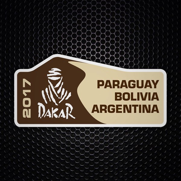 Car & Motorbike Stickers: Dakar Paraguay Bolivia Argentina 2017