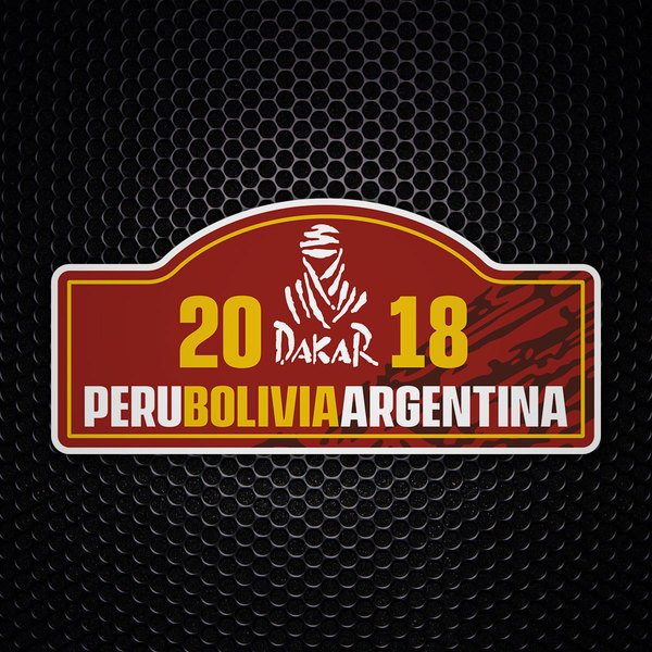 Car & Motorbike Stickers: Dakar 20 Peru Bolivia Argentina