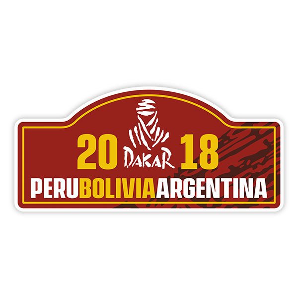 Car & Motorbike Stickers: Dakar 20 Peru Bolivia Argentina