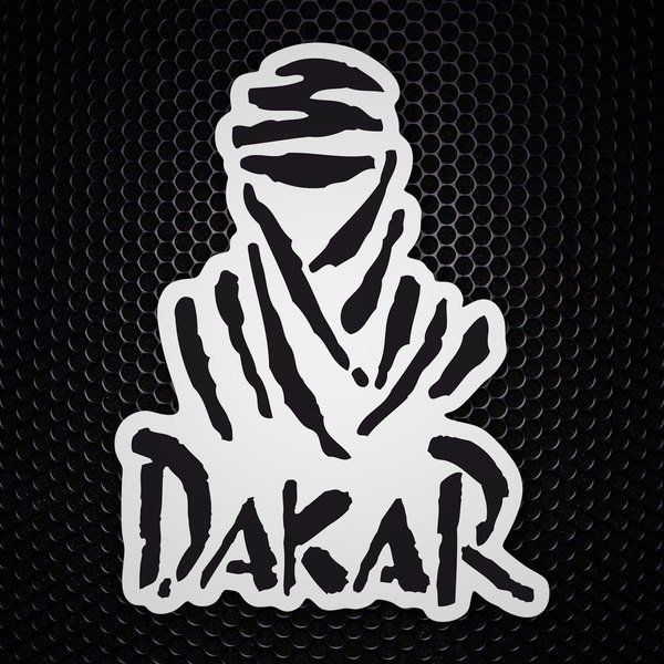 Car & Motorbike Stickers: Dakar Character in Traditional Clothing
