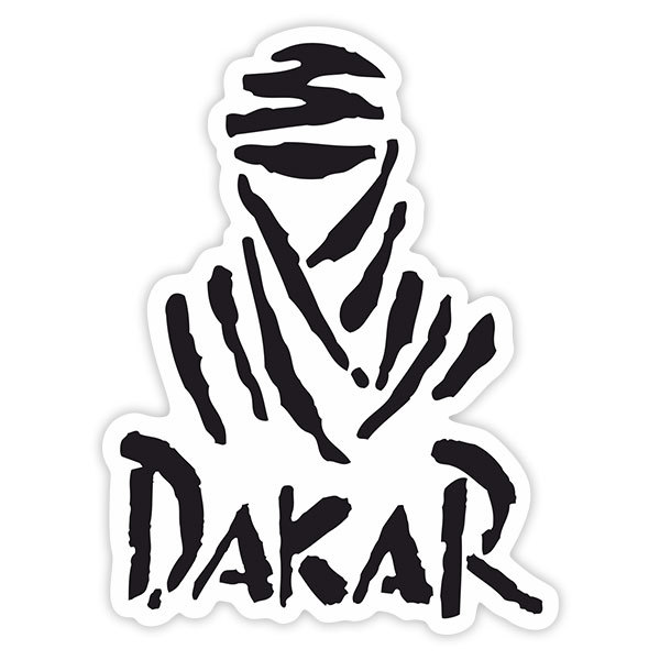 Car & Motorbike Stickers: Dakar Character in Traditional Clothing