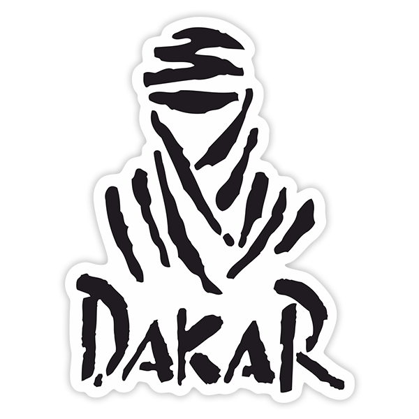 Car & Motorbike Stickers: Dakar Character in Traditional Clothing