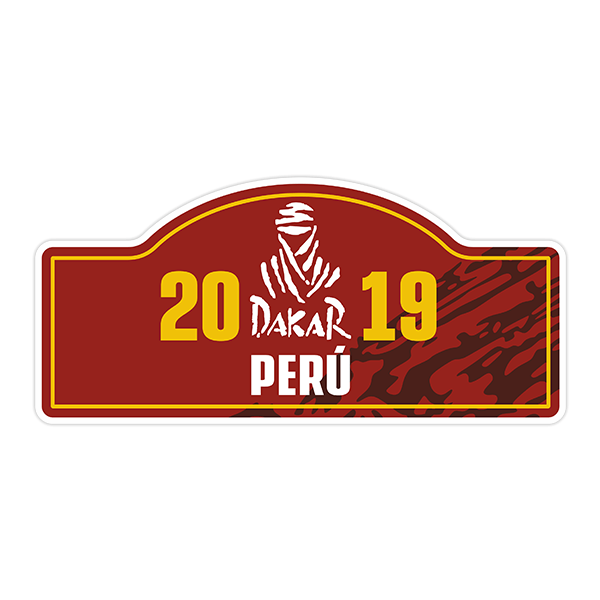 Car & Motorbike Stickers: Number 20 DAKAR 2019 PERU