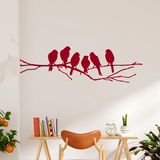 Wall Stickers: 6 Birds on a branch 4