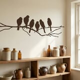 Wall Stickers: 6 Birds on a branch 8