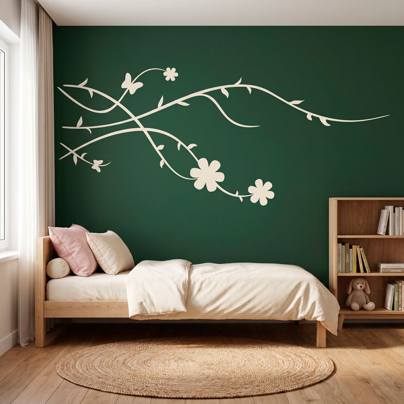 Flowering Branch Wall Decal 2