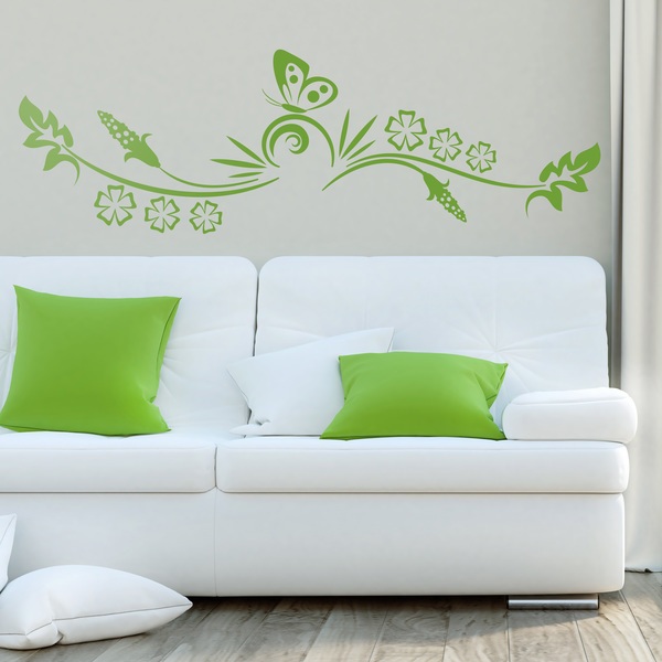 Floral Vine with Butterfly 0
