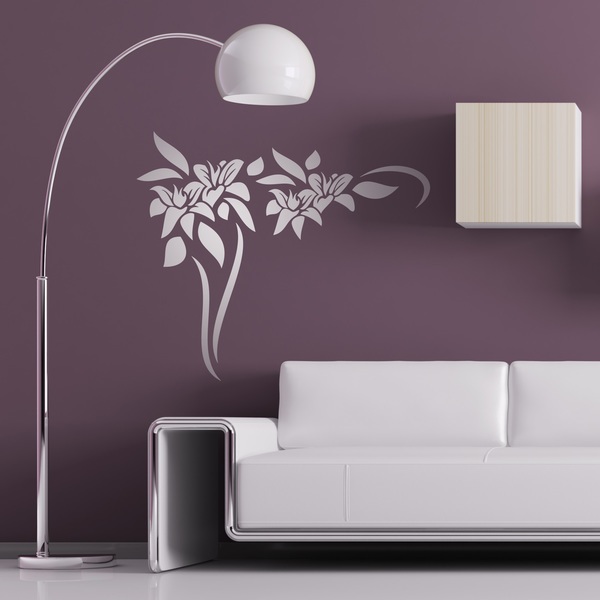 Wall Stickers: Lily Branch Wall Decal