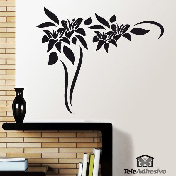 Lily Branch Wall Decal 4/4