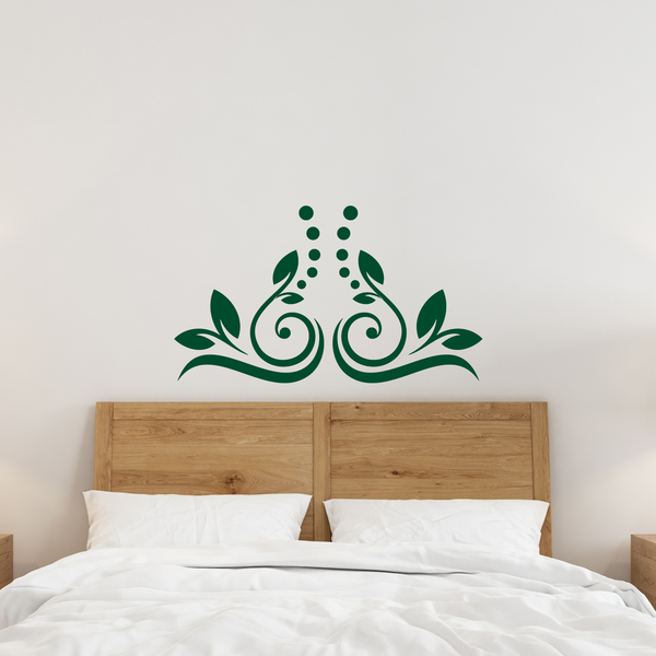 Floral Swirl Corner Decal 4/4
