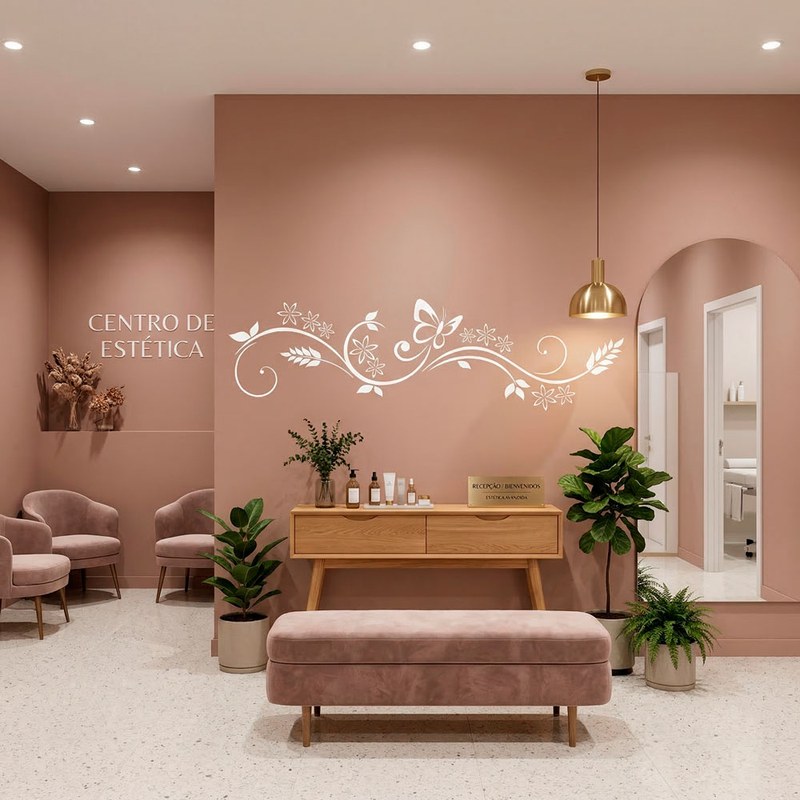 Butterfly Floral Swirl Wall Decal 10