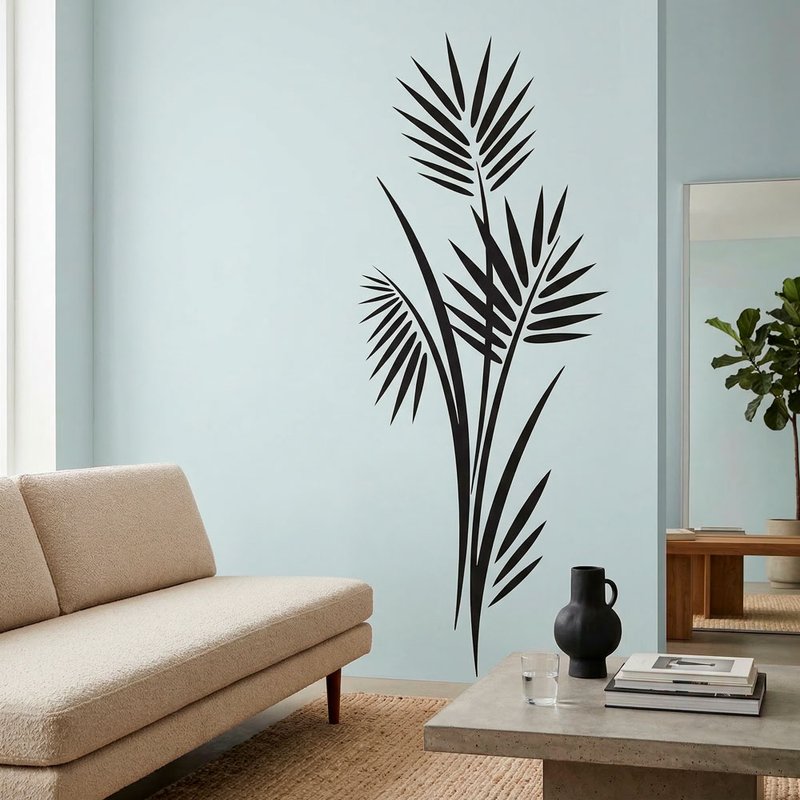 Tropical Palm Leaves Wall Decal 0
