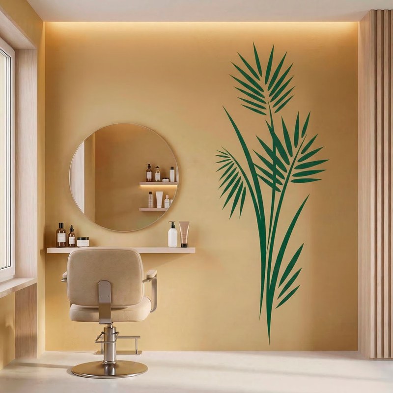 Wall Stickers: Tropical Palm Leaves Wall Decal