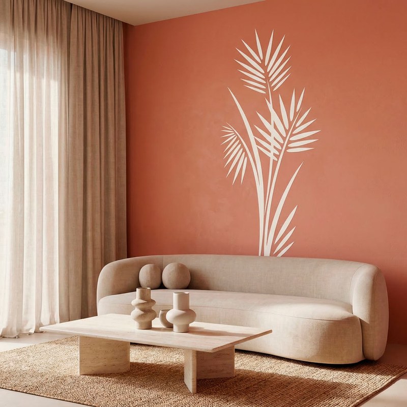 Tropical Palm Leaves Wall Decal 4