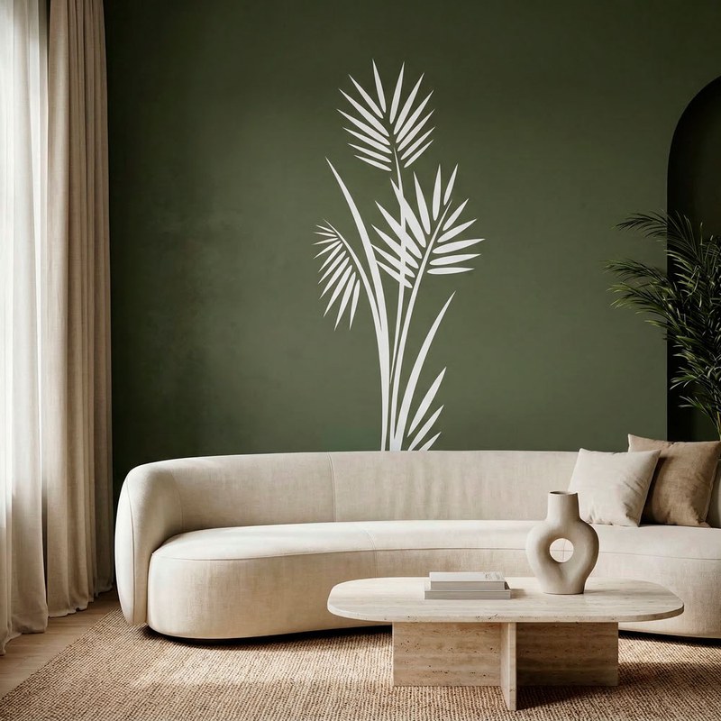 Tropical Palm Leaves Wall Decal 5