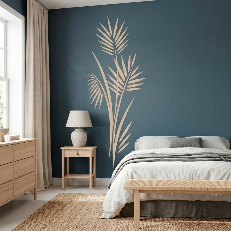 Tropical Palm Leaves Wall Decal 9