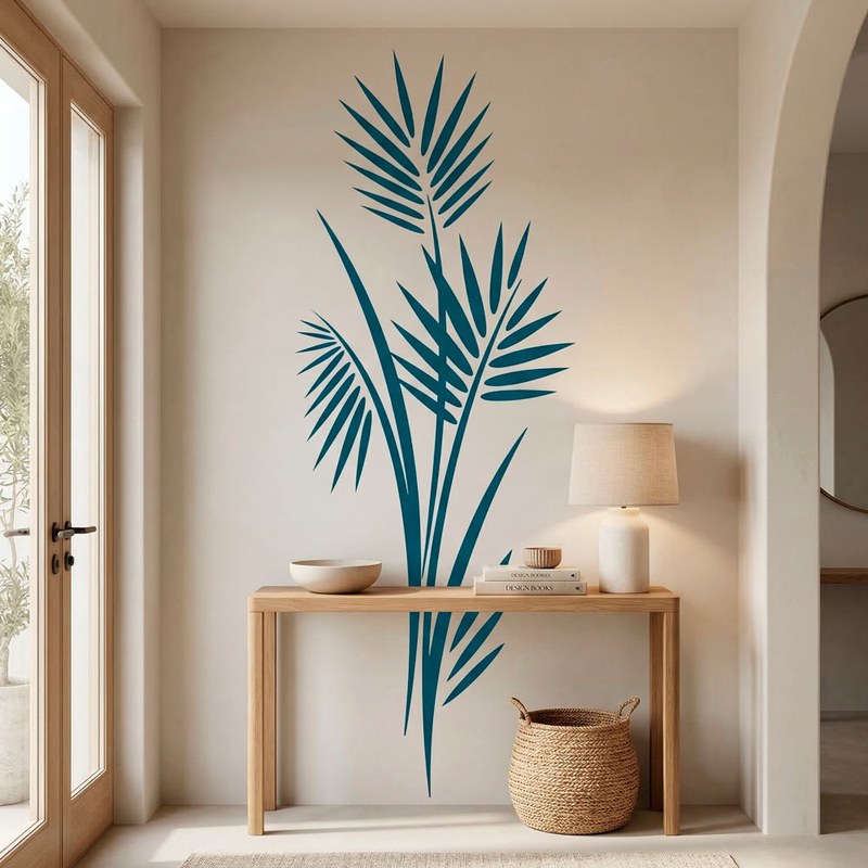 Tropical Palm Leaves Wall Decal 10