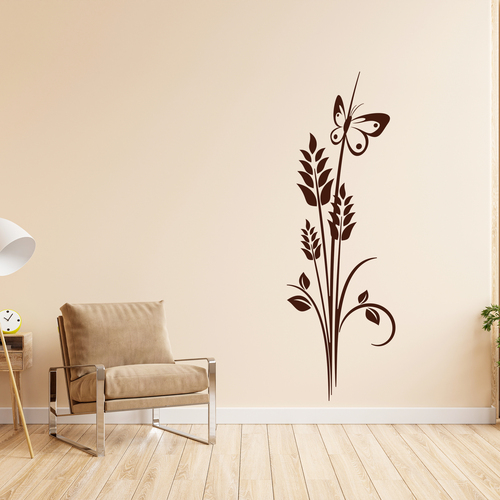 Wall Stickers: Floral ears of wheat