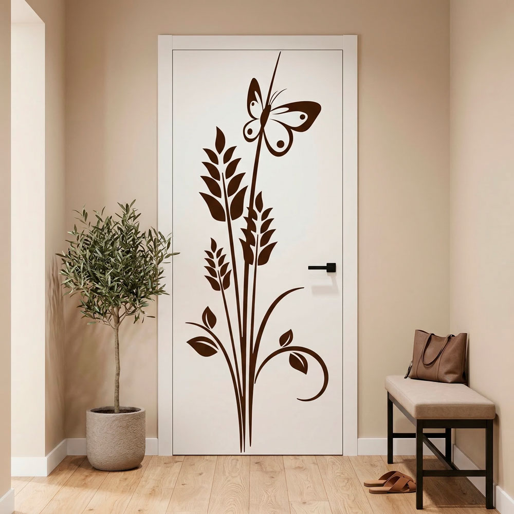 Wall Stickers: Floral ears of wheat