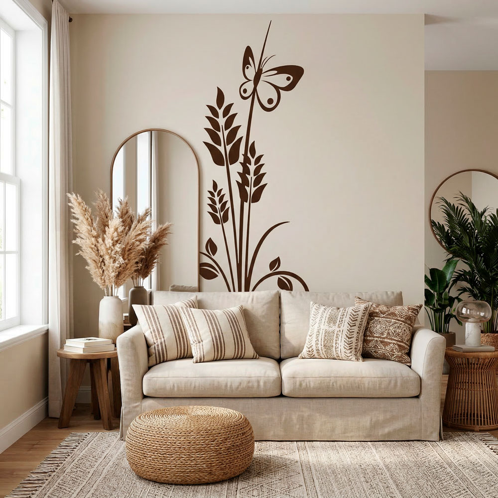 Wall Stickers: Floral ears of wheat