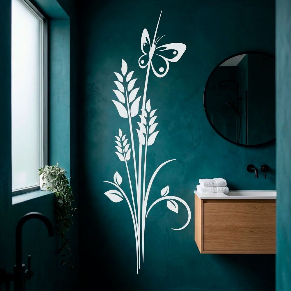 Wall Stickers: Floral ears of wheat