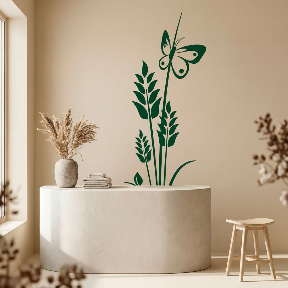 Wall Stickers: Floral ears of wheat