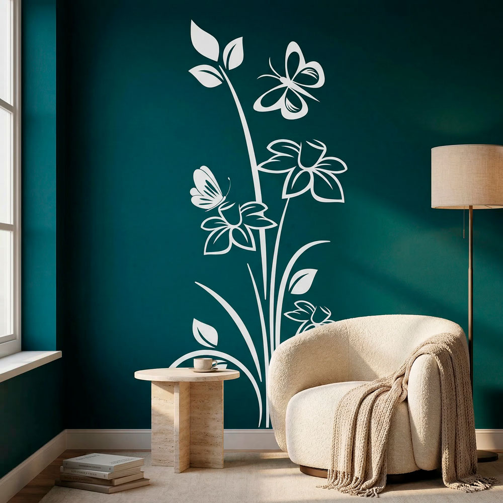 Wall Stickers: Floral Nelumbo