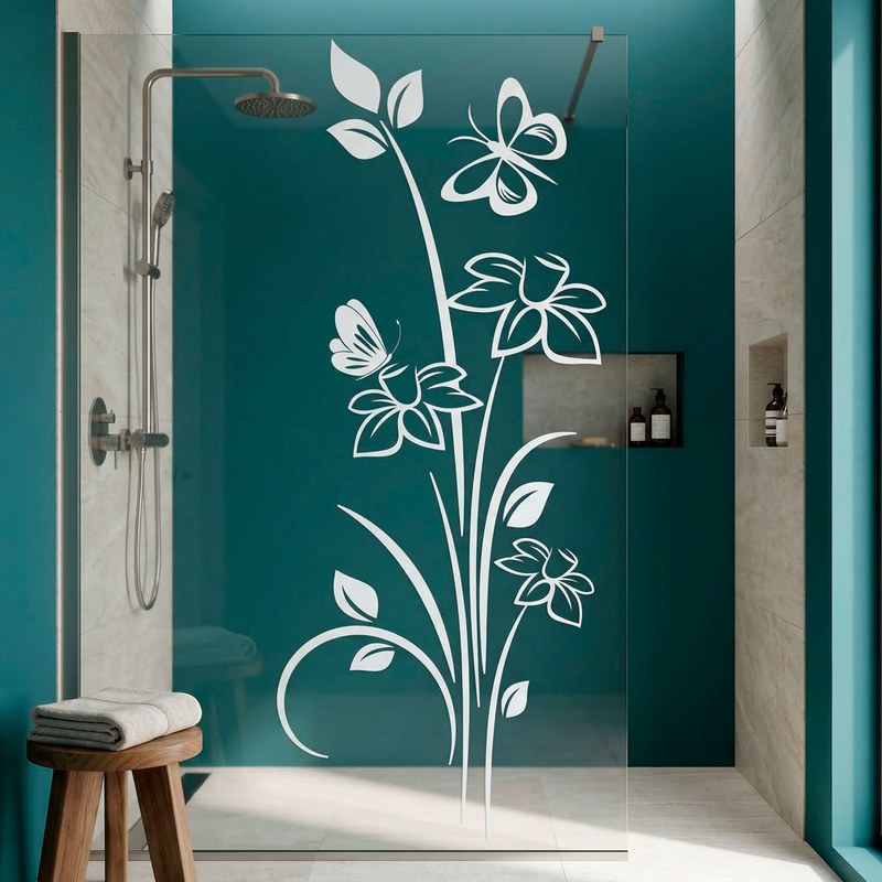 Flowers and Butterflies Wall Decal 22
