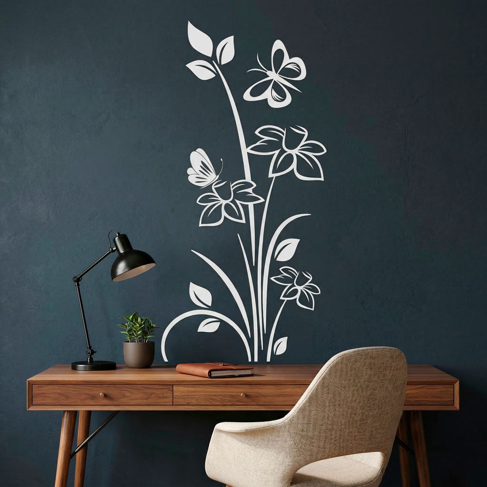Wall Stickers: Floral Nelumbo