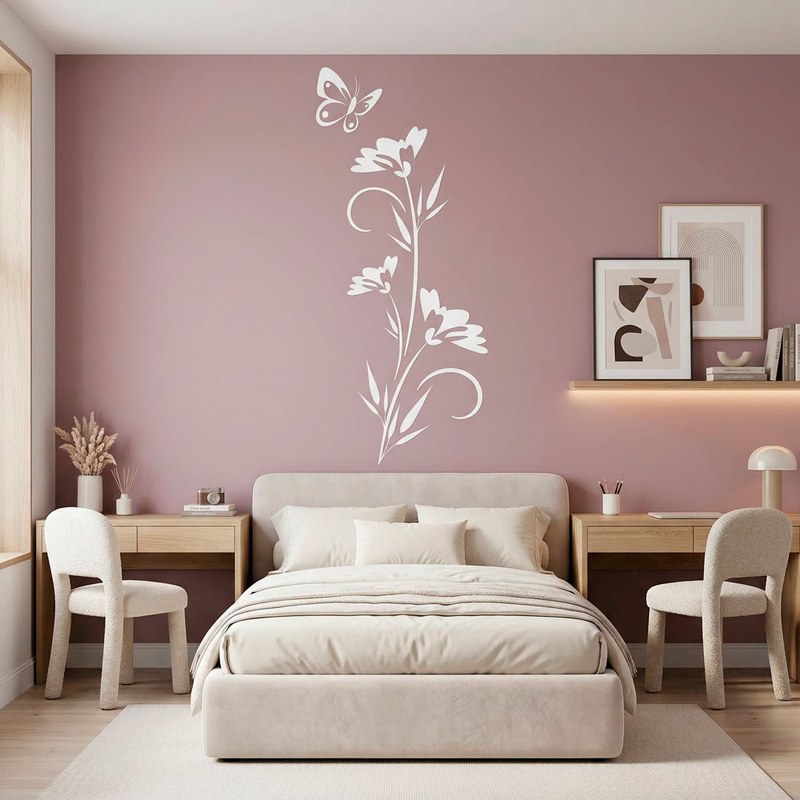 Butterfly Flower Branch 14