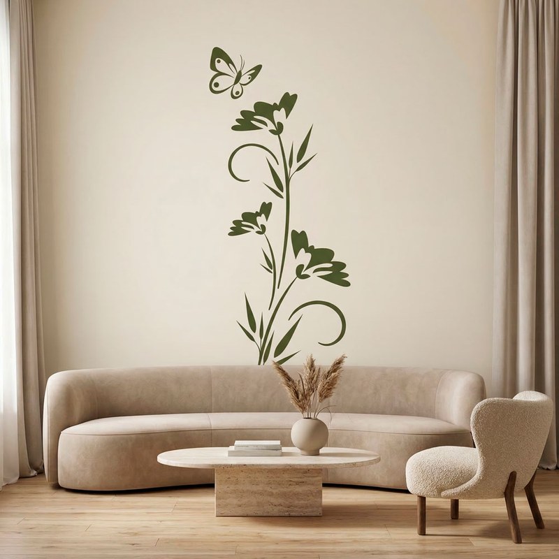 Butterfly Flower Branch 17