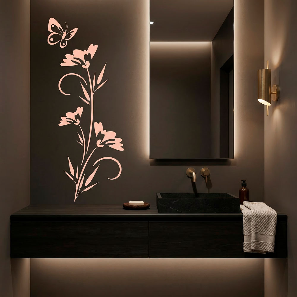 Wall Stickers: Floral Hathor