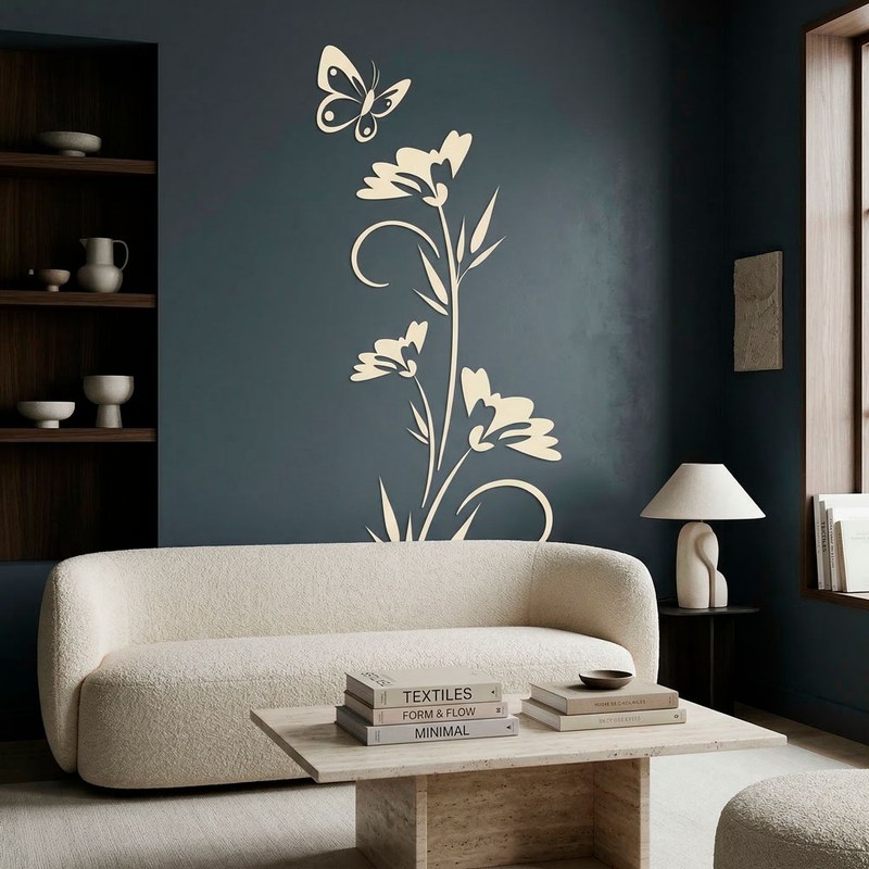 Butterfly Flower Branch 25