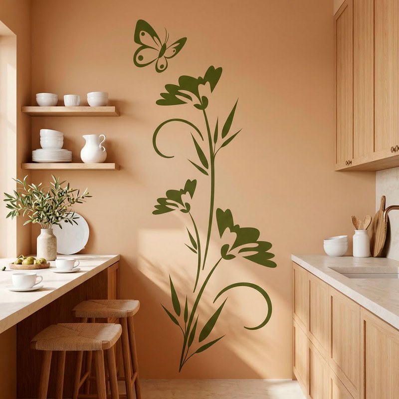 Butterfly Flower Branch 27