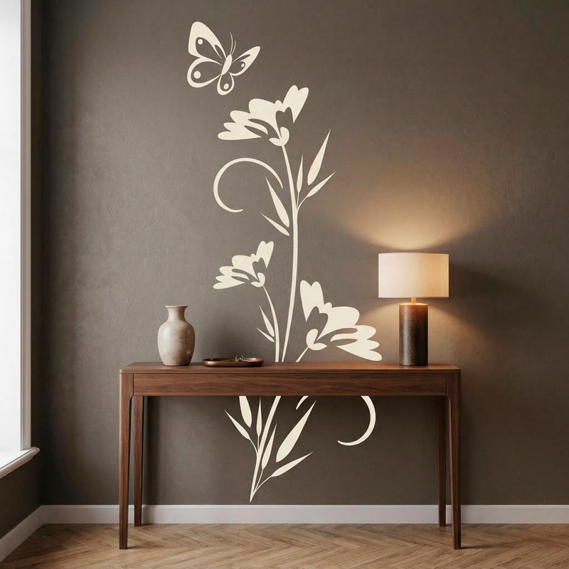 Butterfly Flower Branch 9