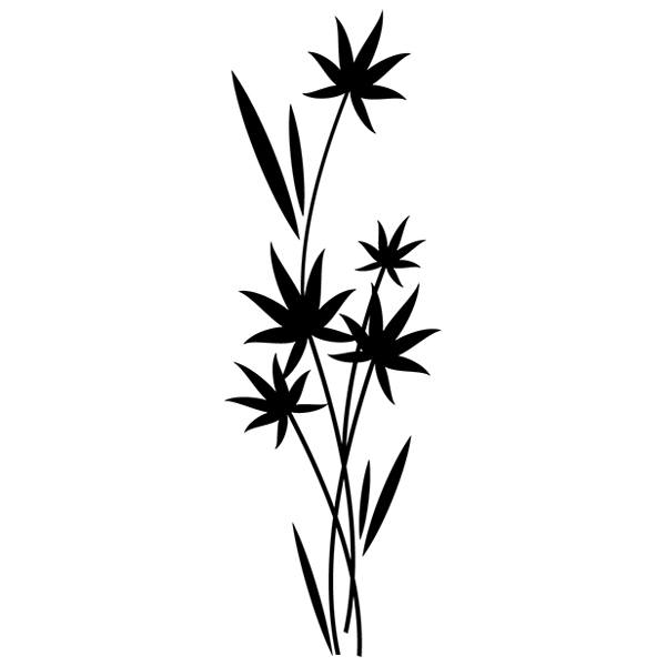 Wall Stickers: Wild Grass Plant