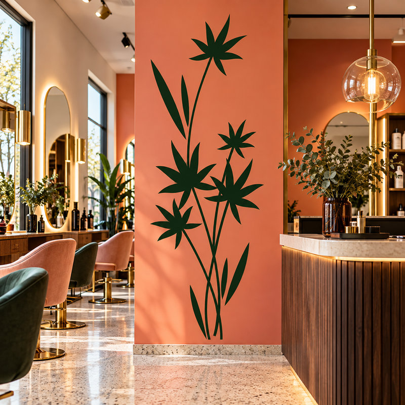 Wall Stickers: Wild Grass Plant