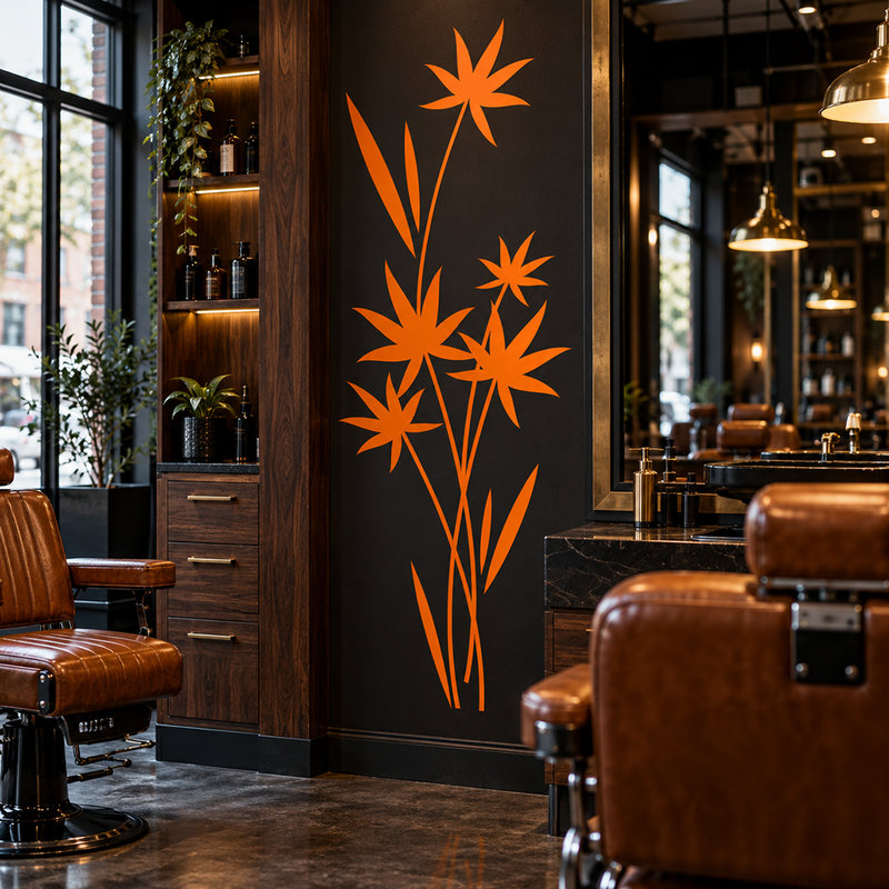 Wall Stickers: Wild Grass Plant