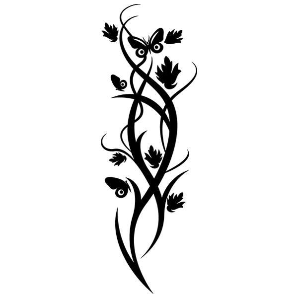 Wall Stickers: Vertical Floral