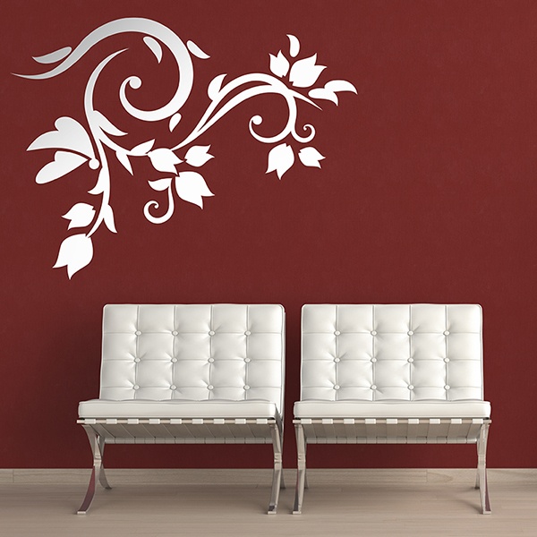 Ornamental Vine Corner Decal 1/1
