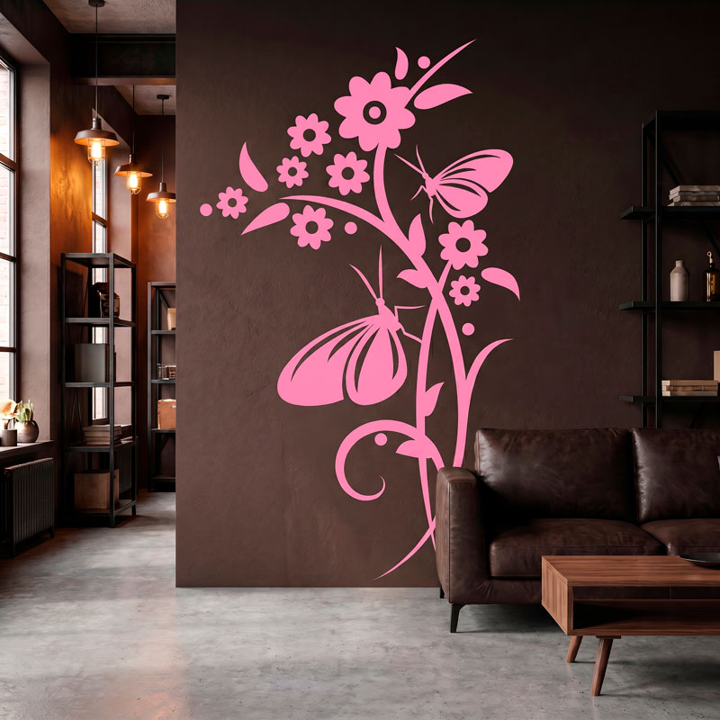 Flowering Vine with Butterflies 2