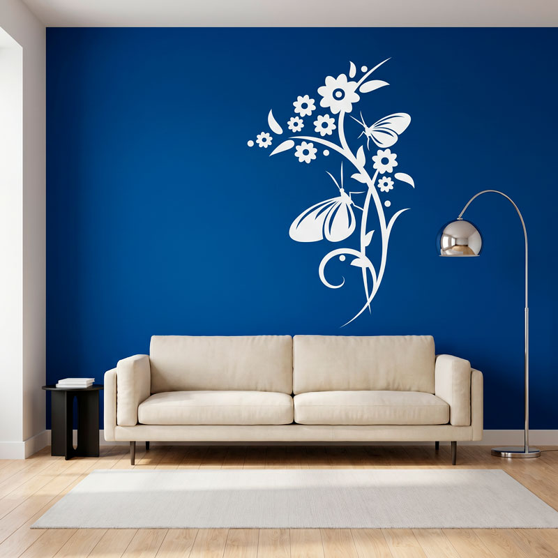 Flowering Vine with Butterflies 5