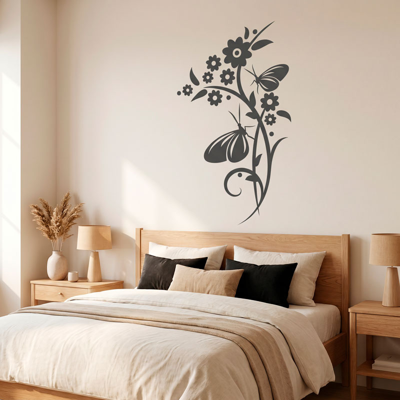 Flowering Vine with Butterflies 8
